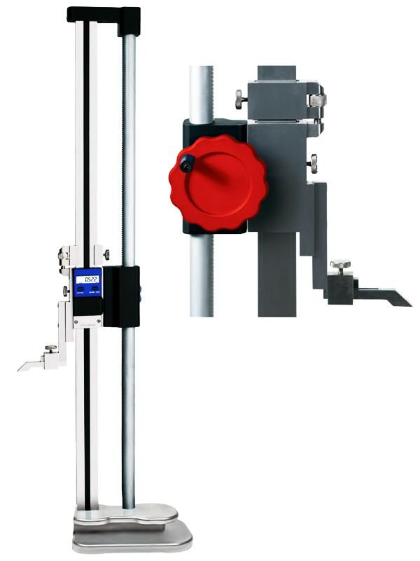 Çift Kolonlu Dijital Yükseklik Mihengiri-El Çarklı 0-600/0,01