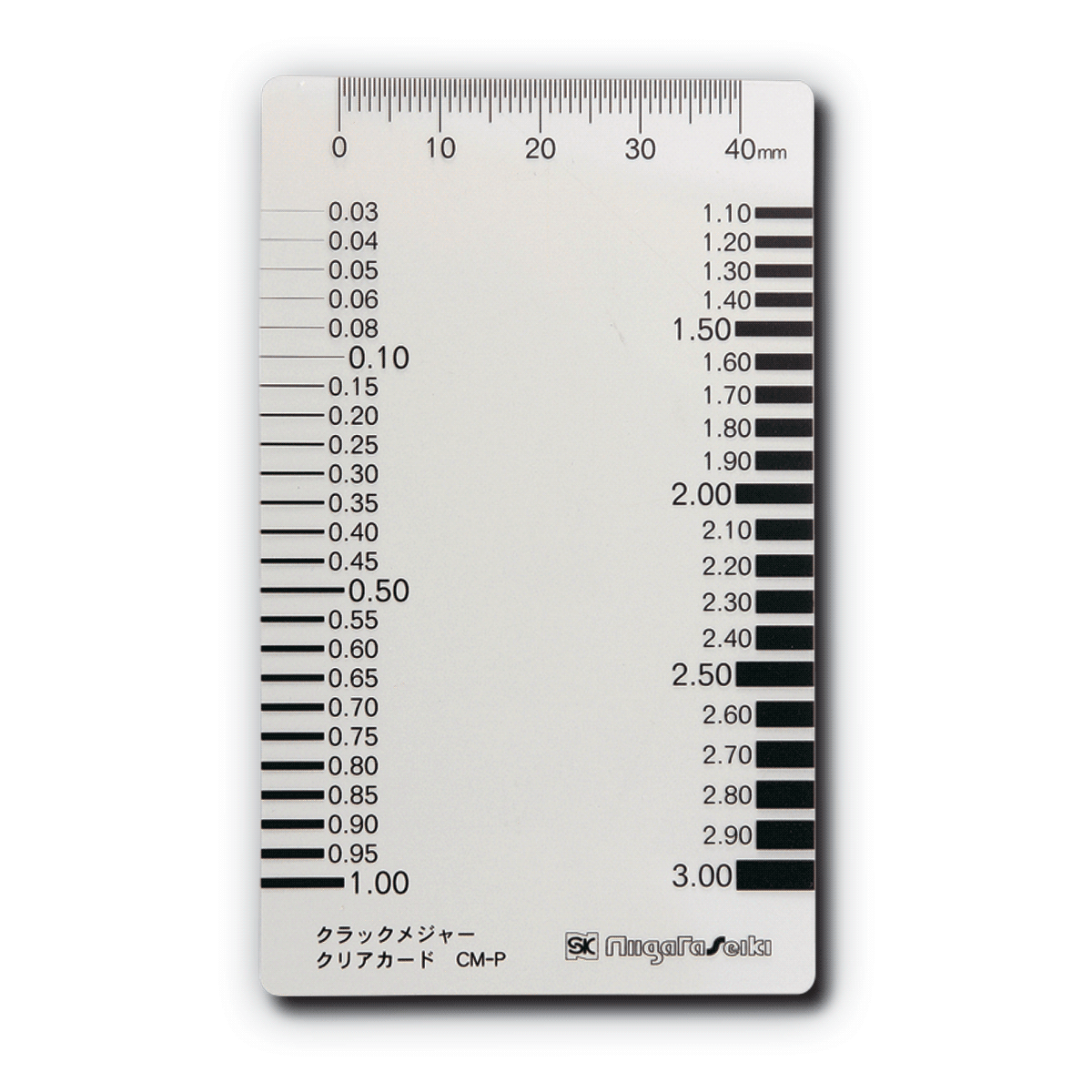 Şeffaf Çatlak Kontrol Mastarı CM-P CM-P