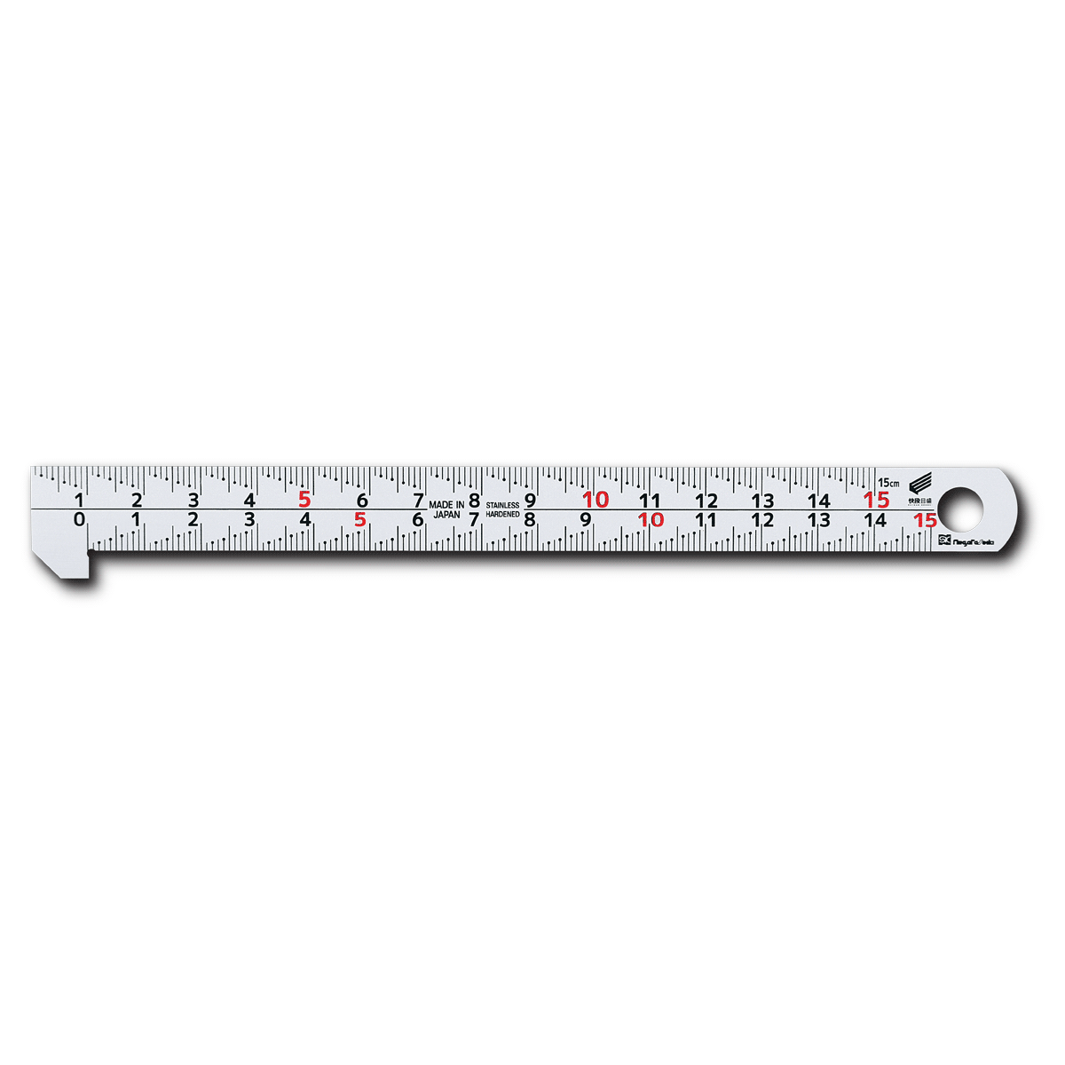 Kaidan Skalalı Kancalı Çelik Cetvel FS-15KD
